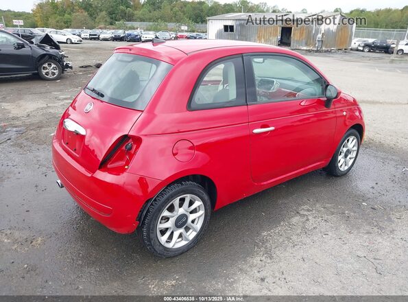 3C3CFFKRXHT697948 2017 FIAT 500 Red Rear right