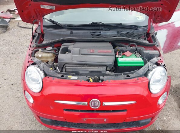 3C3CFFKRXHT697948 2017 FIAT 500 Red Rear view