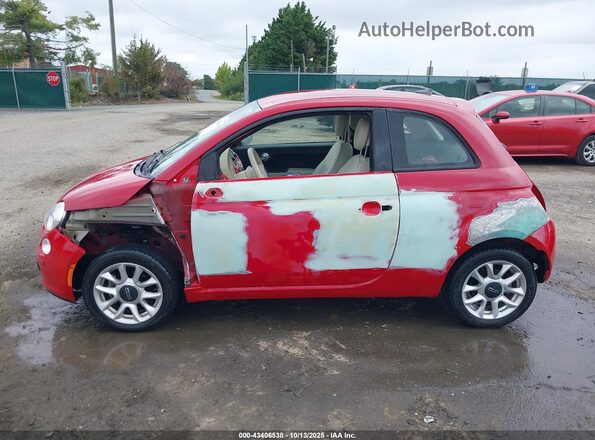 3C3CFFKRXHT697948 2017 FIAT 500 Red Front view