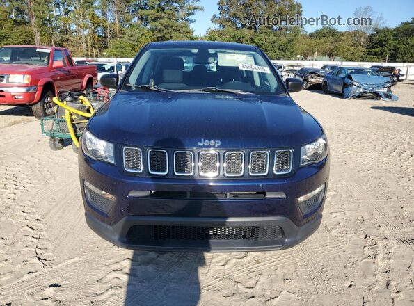 3C4NJCAB6LT220058 2020 JEEP COMPASS Blue Front view