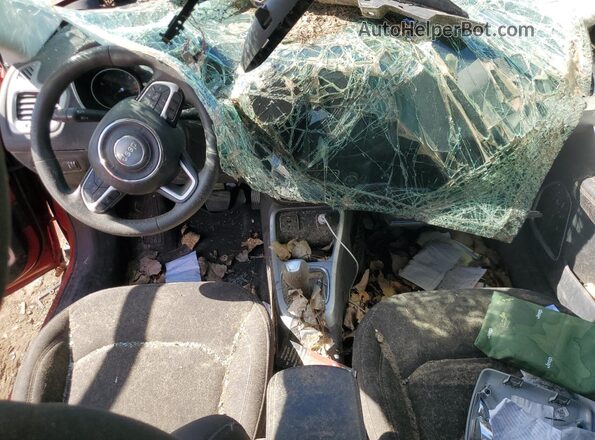 3C4NJCAB7LT247883 2020 JEEP COMPASS Red Dashboard view