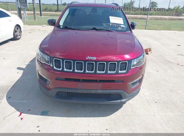 3C4NJCAB8LT243082 2020 JEEP COMPASS Red Vista interior trasera