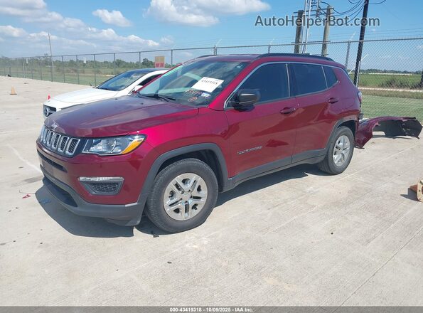 3C4NJCAB8LT243082 2020 JEEP COMPASS Red Vista tres cuartos delantera izquierda