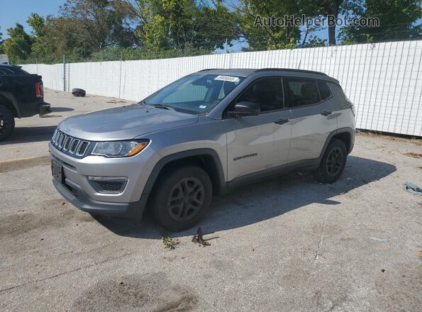 3C4NJCABXHT668391 2017 JEEP COMPASS Gray Trasero izquierdo
