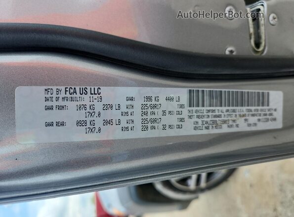 3C4NJCBB9LT159013 2020 JEEP COMPASS Silver Вид підкапотного простору