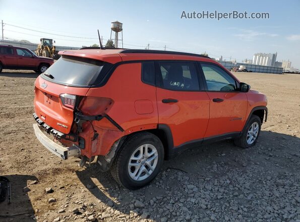 3C4NJDAB0HT647460 2017 JEEP COMPASS Orange Trasero derecho