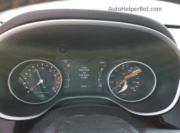 3C4NJDBB0LT255098 2020 JEEP COMPASS Blue Вид щитка приладів