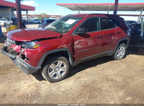3C4NJDBB8NT130837 2022 JEEP COMPASS Red Vista tres cuartos delantera izquierda