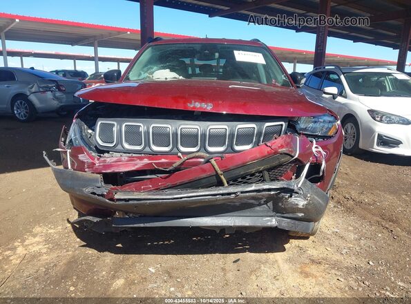 3C4NJDBB8NT130837 2022 JEEP COMPASS Red Vista interior trasera