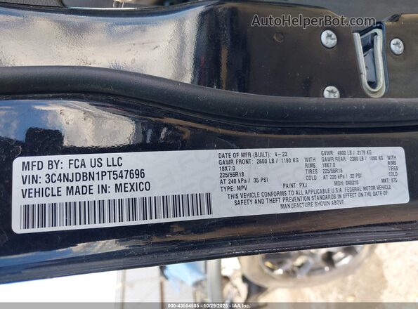 3C4NJDBN1PT547696 2023 JEEP COMPASS Черный 