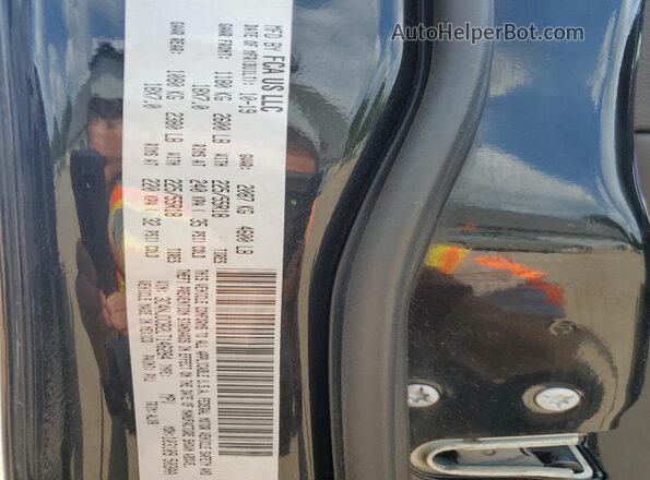 3C4NJDCB2LT146284 2020 JEEP COMPASS Black VIN կոդի պիտակի տեսք