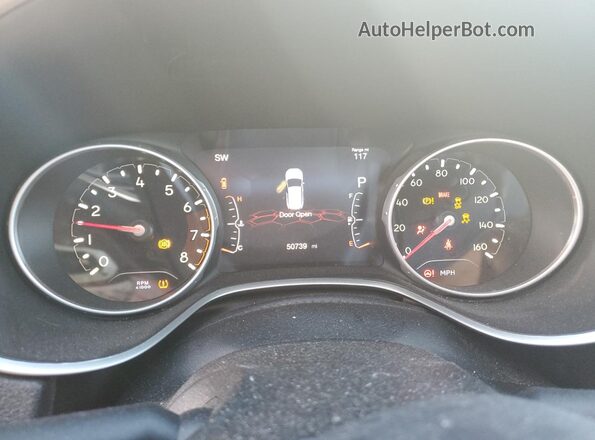 3C4NJDCB2LT254856 2020 JEEP COMPASS White Instrument cluster view