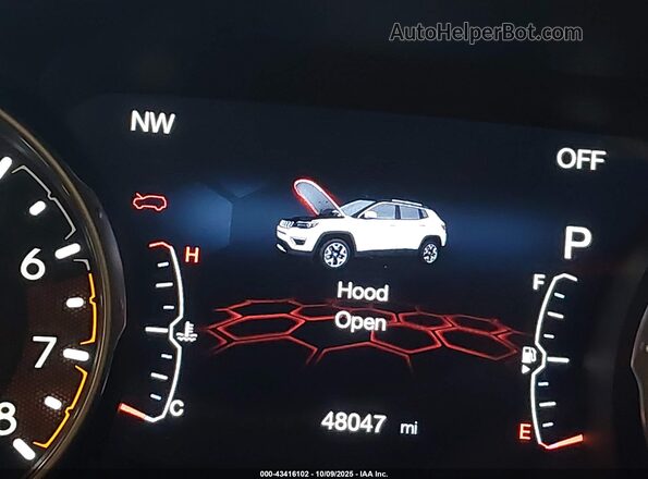 3C4NJDCB8LT216404 2020 JEEP COMPASS White 