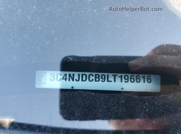 3C4NJDCB9LT196616 2020 JEEP COMPASS Black Widok wnętrza 360 stopni