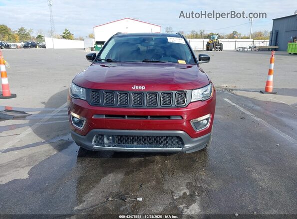 3C4NJDCB9MT504370 2021 JEEP COMPASS Burgundy Widok zestawu wskaźników