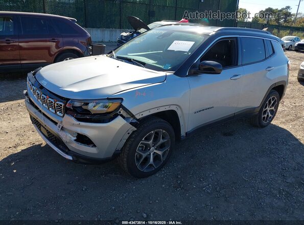 3C4NJDCN8RT146857 2024 JEEP COMPASS Silver Առջևի ձախ երեք քառորդ տեսարան