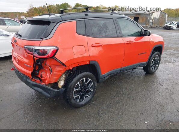 3C4NJDDB4LT130442 2020 JEEP COMPASS Orange Tył prawy