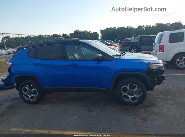 3C4NJDDB4NT157014 2022 JEEP COMPASS Blue Панорамний вид салону 360°