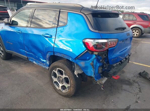 3C4NJDDB4NT157014 2022 JEEP COMPASS Blue Вид спереду