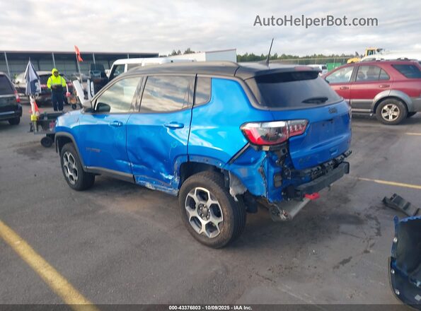 3C4NJDDB4NT157014 2022 JEEP COMPASS Blue Задня ліва чверть