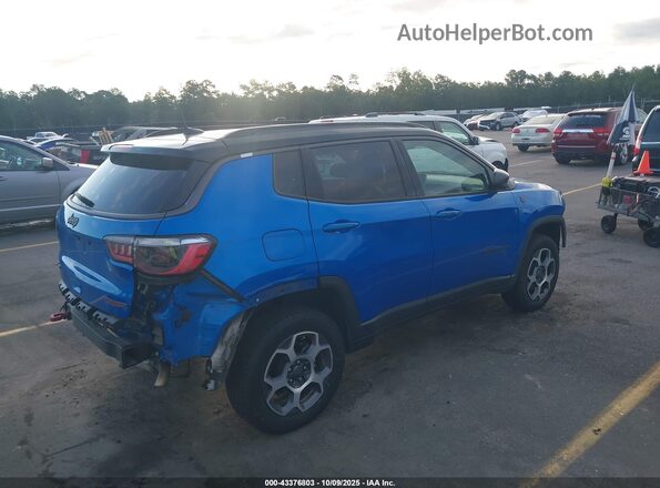 3C4NJDDB4NT157014 2022 JEEP COMPASS Blue Задня права чверть