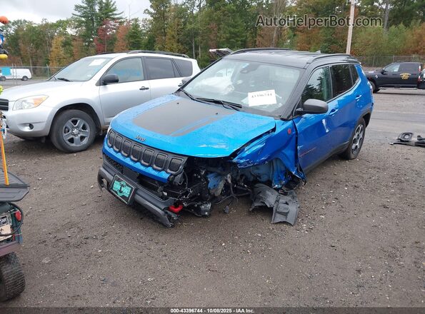 3C4NJDDB6NT186451 2022 JEEP COMPASS Blue Front left