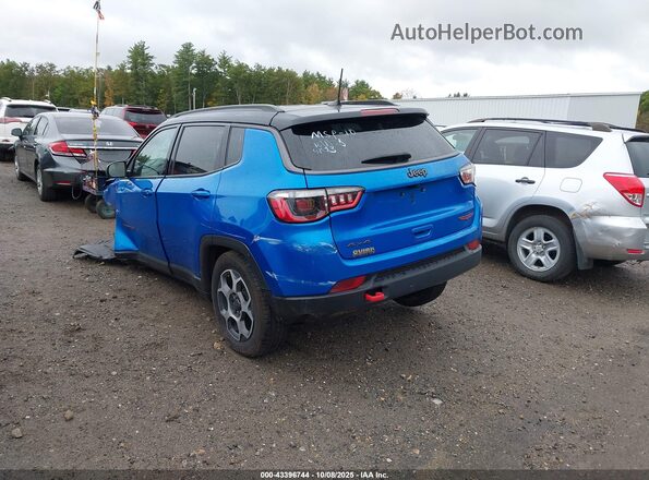 3C4NJDDB6NT186451 2022 JEEP COMPASS Blue Rear left
