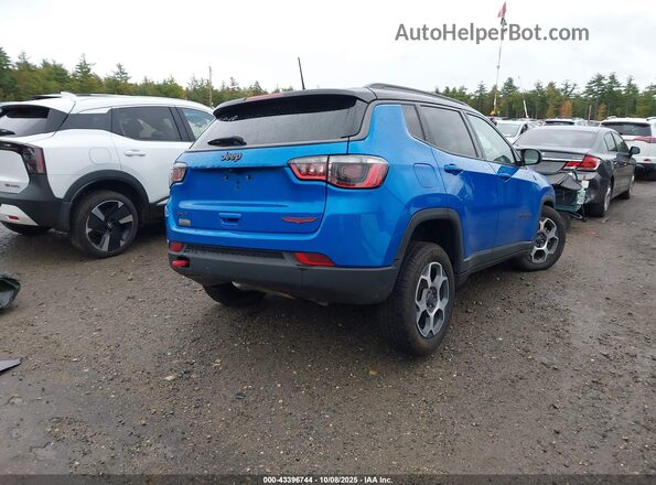 3C4NJDDB6NT186451 2022 JEEP COMPASS Blue Rear right