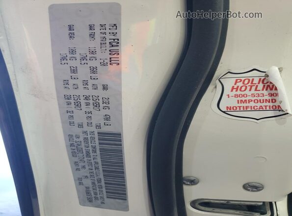 3C4NJDDB7LT171471 2020 JEEP COMPASS White Вид наклейки з VIN-кодом