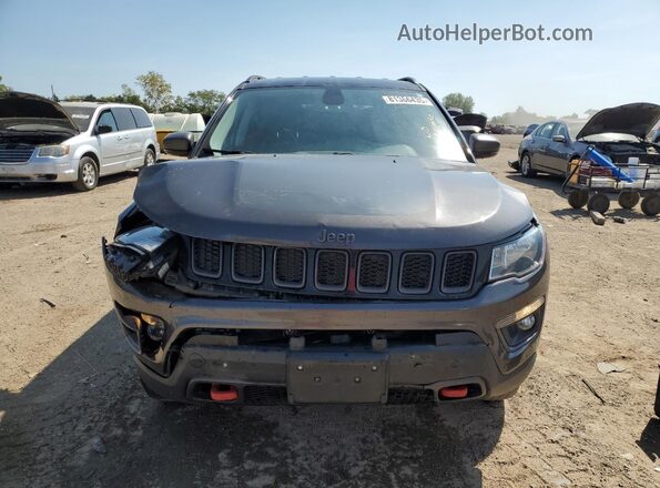 3C4NJDDBXLT163395 2020 JEEP COMPASS Gray Front view