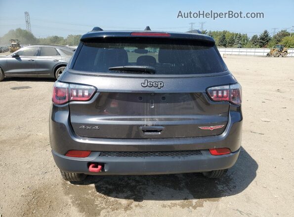 3C4NJDDBXLT163395 2020 JEEP COMPASS Gray Rear view