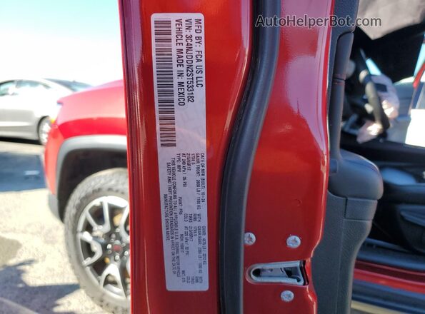 3C4NJDDN2ST533182 2025 JEEP COMPASS Red VIN კოდის სტიკერის ხედი