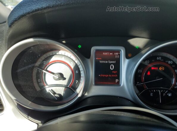 3C4PDCAB1LT226513 2020 DODGE JOURNEY White Вид щитка приладів