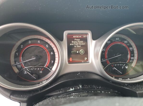 3C4PDCAB3LT220616 2020 DODGE JOURNEY Red Instrument cluster view