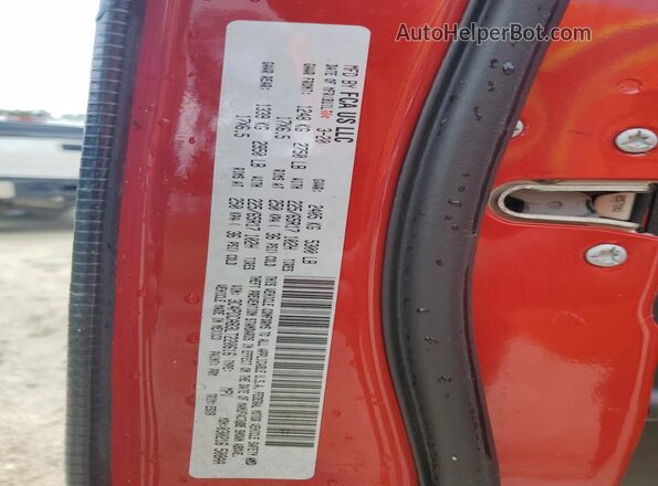 3C4PDCAB3LT220616 2020 DODGE JOURNEY Red VIN sticker view