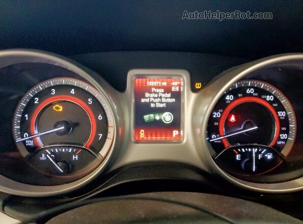3C4PDCAB4LT275463 2020 DODGE JOURNEY Черный Вид щитка приборов