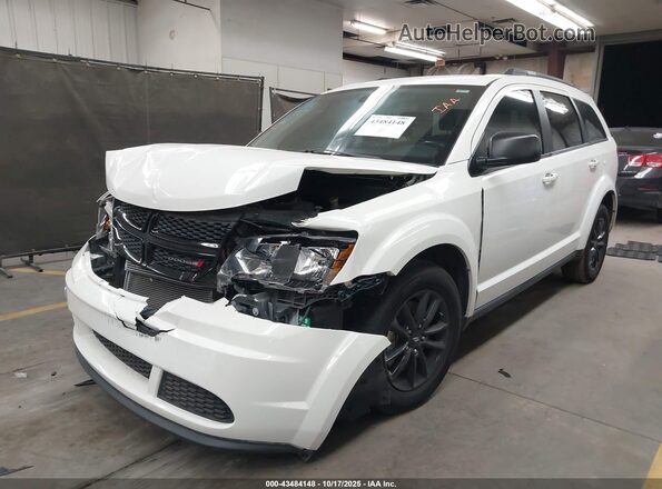 3C4PDCAB7LT280544 2020 DODGE JOURNEY White Vista tres cuartos delantera izquierda