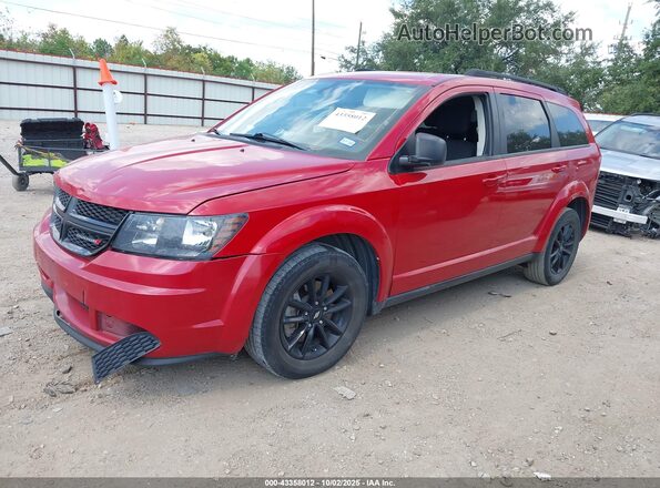 3C4PDCAB9LT214108 2020 DODGE JOURNEY Red წინა მარცხენა ხედი სამი მეოთხედიდან