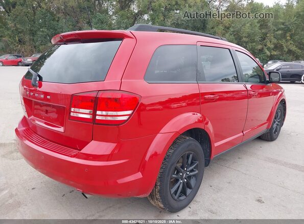 3C4PDCABXLT276939 2020 DODGE JOURNEY Red Задня права чверть