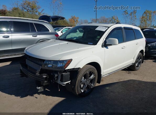 3C4PDCGB2LT261813 2020 DODGE JOURNEY White Vista tres cuartos delantera izquierda