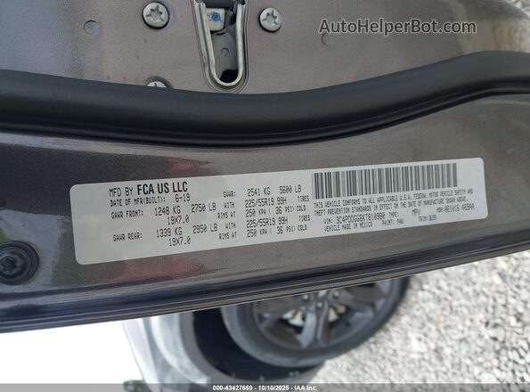 3C4PDDGG6KT810980 2019 DODGE JOURNEY Gray Widok komory silnika