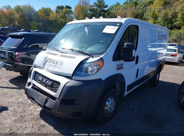 3C6LRVAG4ME539916 2021 RAM PROMASTER 1500 White წინა მარცხენა ხედი სამი მეოთხედიდან