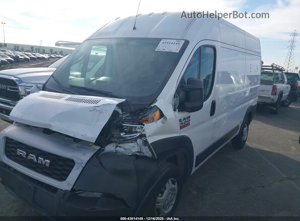 3C6LRVBG8ME567152 2021 RAM PROMASTER 1500 White Առջևի ձախ երեք քառորդ տեսարան