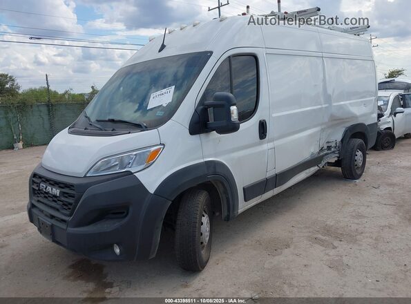 3C6LRVDG3PE510925 2023 RAM PROMASTER 2500 White წინა მარცხენა ხედი სამი მეოთხედიდან