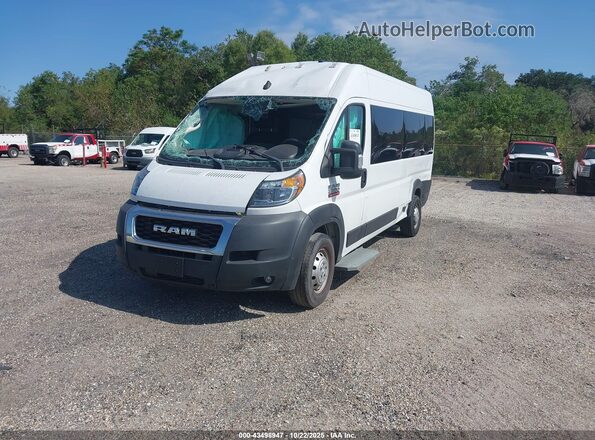 3C6LRVPG9NE110036 2022 RAM PROMASTER 2500 White წინა მარცხენა ხედი სამი მეოთხედიდან