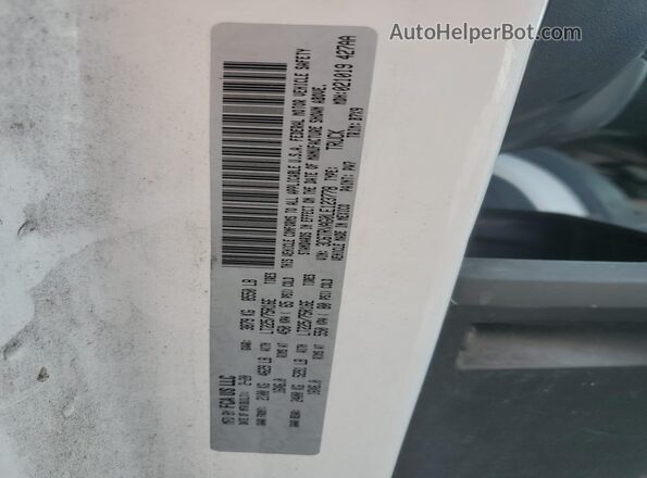 3C6TRVAG0LE123778 2020 RAM PROMASTER White VIN კოდის სტიკერის ხედი