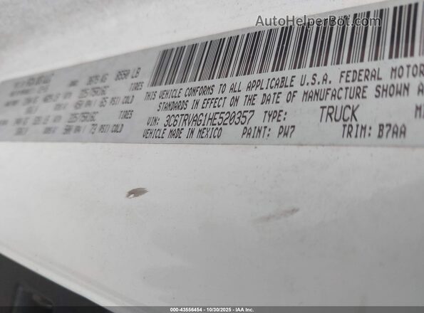 3C6TRVAG1HE520357 2017 RAM PROMASTER 1500 White 
