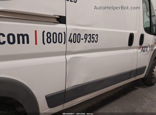 3C6TRVCG2JE144237 2018 RAM PROMASTER 2500 White Vista frontal