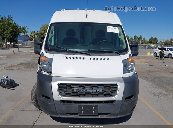 3C6TRVCG2KE520310 2019 RAM PROMASTER 2500 White Widok wnętrza z tyłu