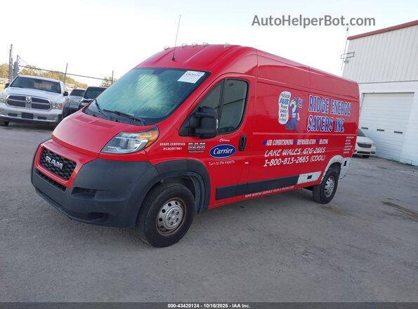 3C6TRVDG0LE134985 2020 RAM PROMASTER 2500 Red Передня ліва чверть